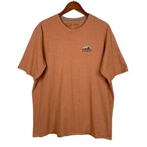 Patagonia Responsibili-Tee T-shirt Short Sleeve Brown Skyline Men's XL - Flaw